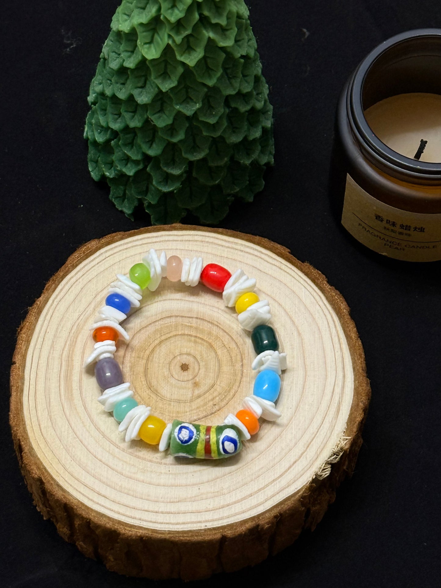 Caracola Rainbow handmade beaded Bracelet