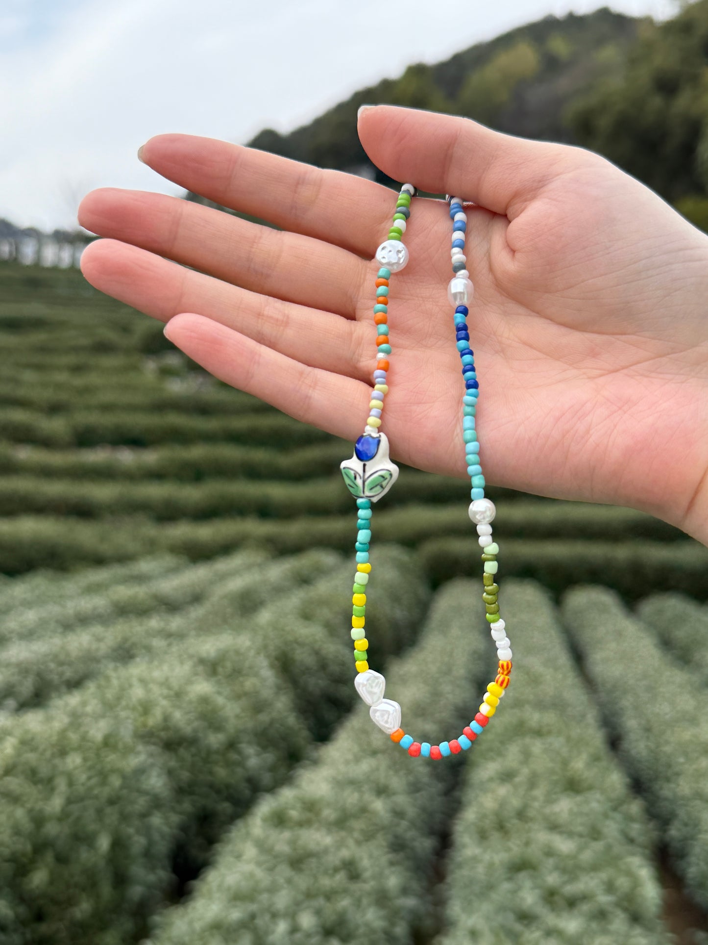 Caracola Spring time beaded Necklace