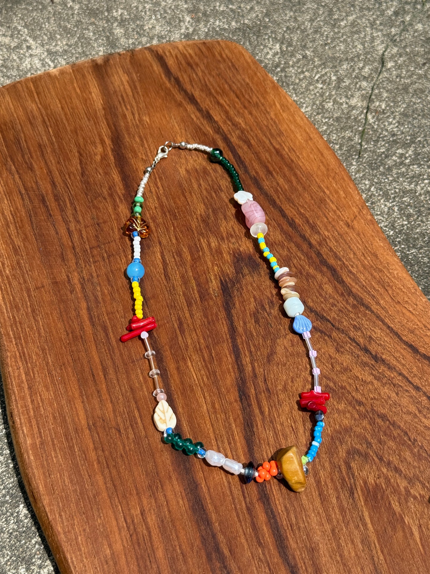 Lucky Charm Beaded Necklace – Handcrafted Color, Everyday Blessings