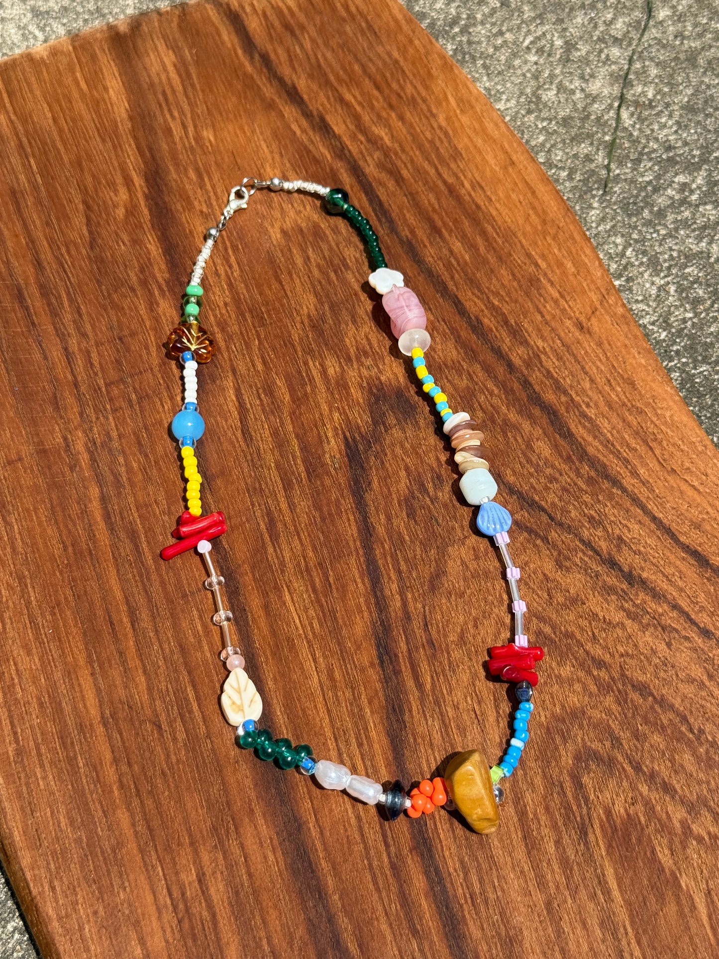 Lucky Charm Beaded Necklace – Handcrafted Color, Everyday Blessings