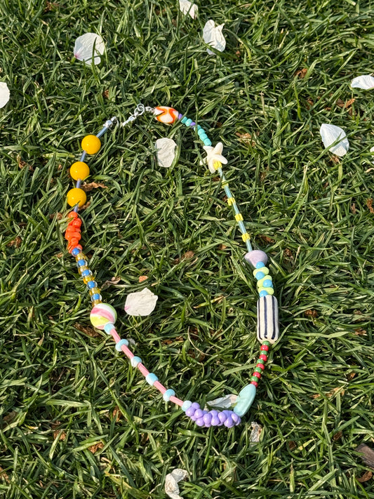 Bright Spring Beads Necklace – Colorful, Playful & Handmade