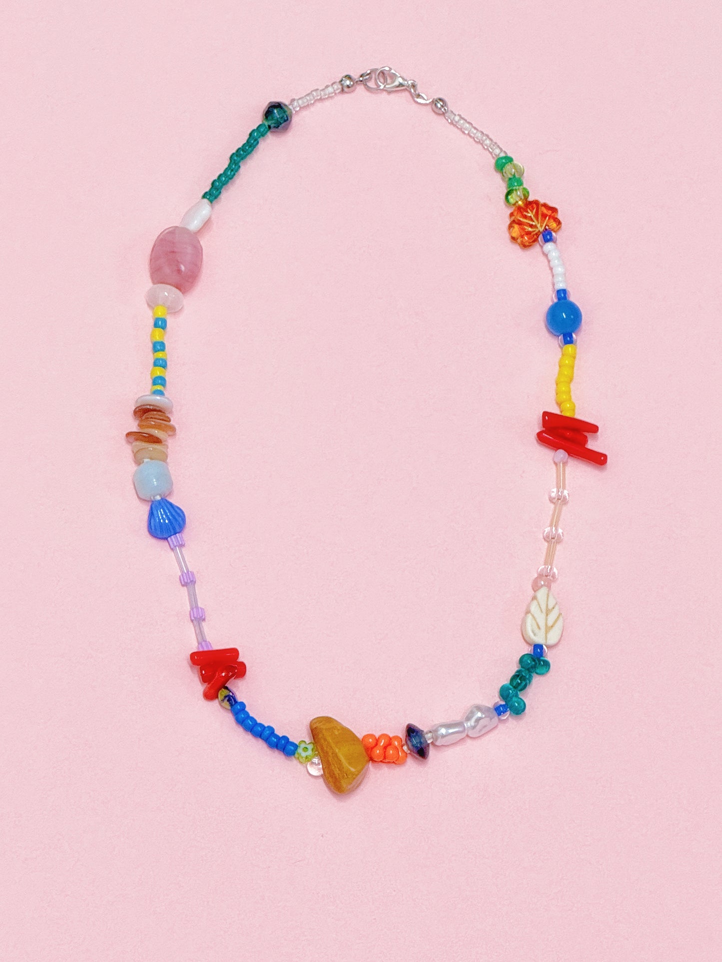 Candy Pop Beaded Necklace โ Handmade & Full of Colorful Mischief