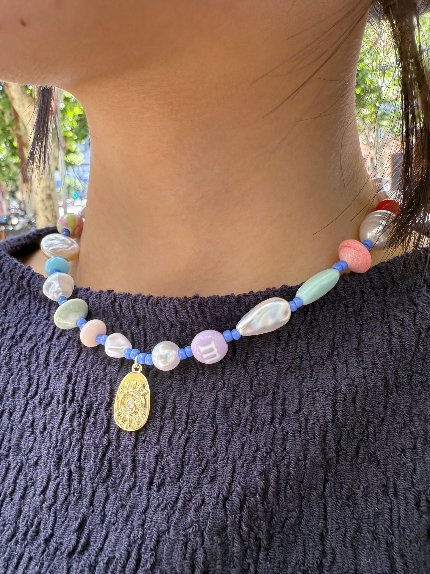 Macaron-Inspired Pastels Beaded Necklace