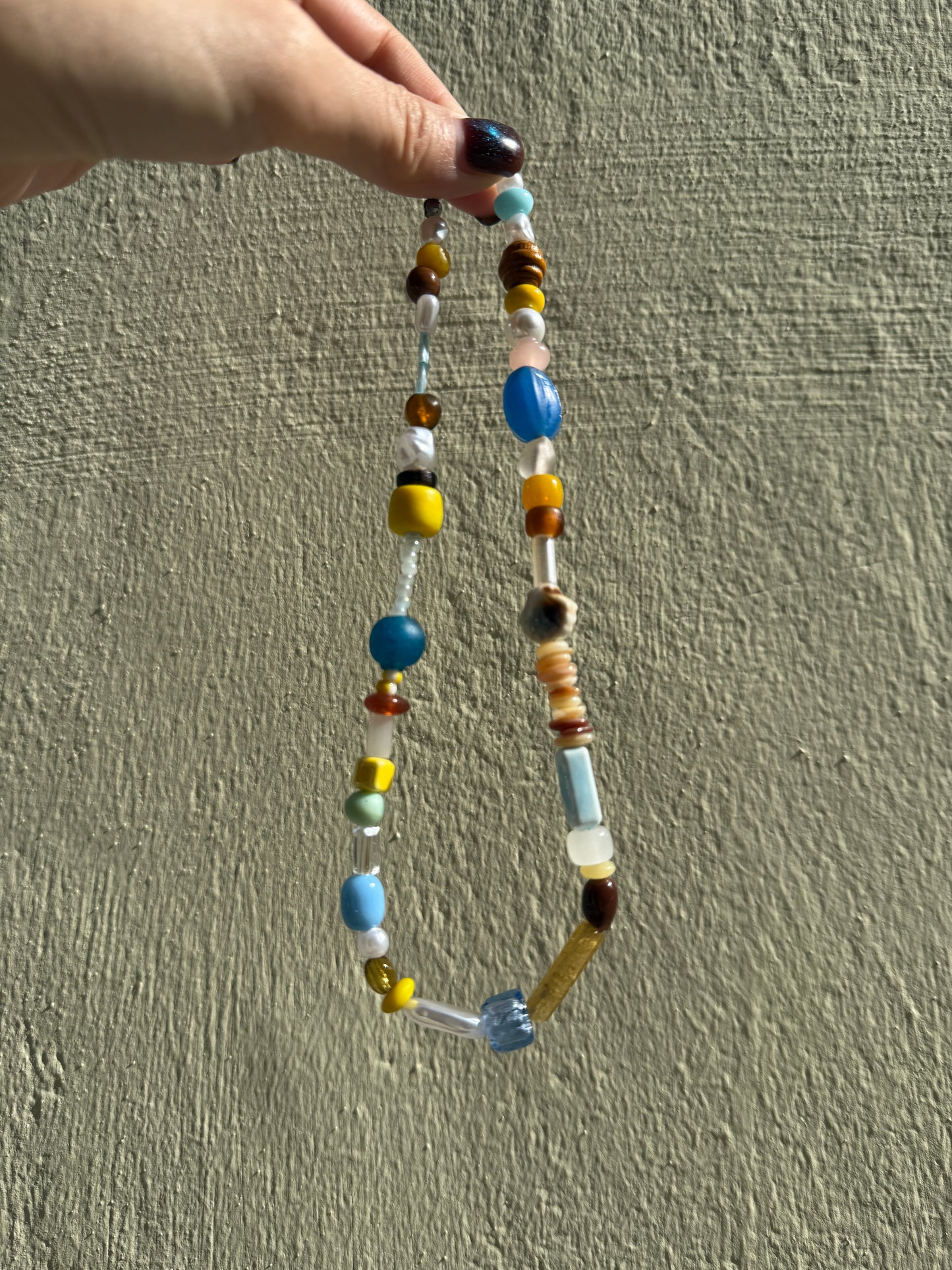 A Playground Whimsy Beaded Necklace – Handmade Colorful Retro Charm
