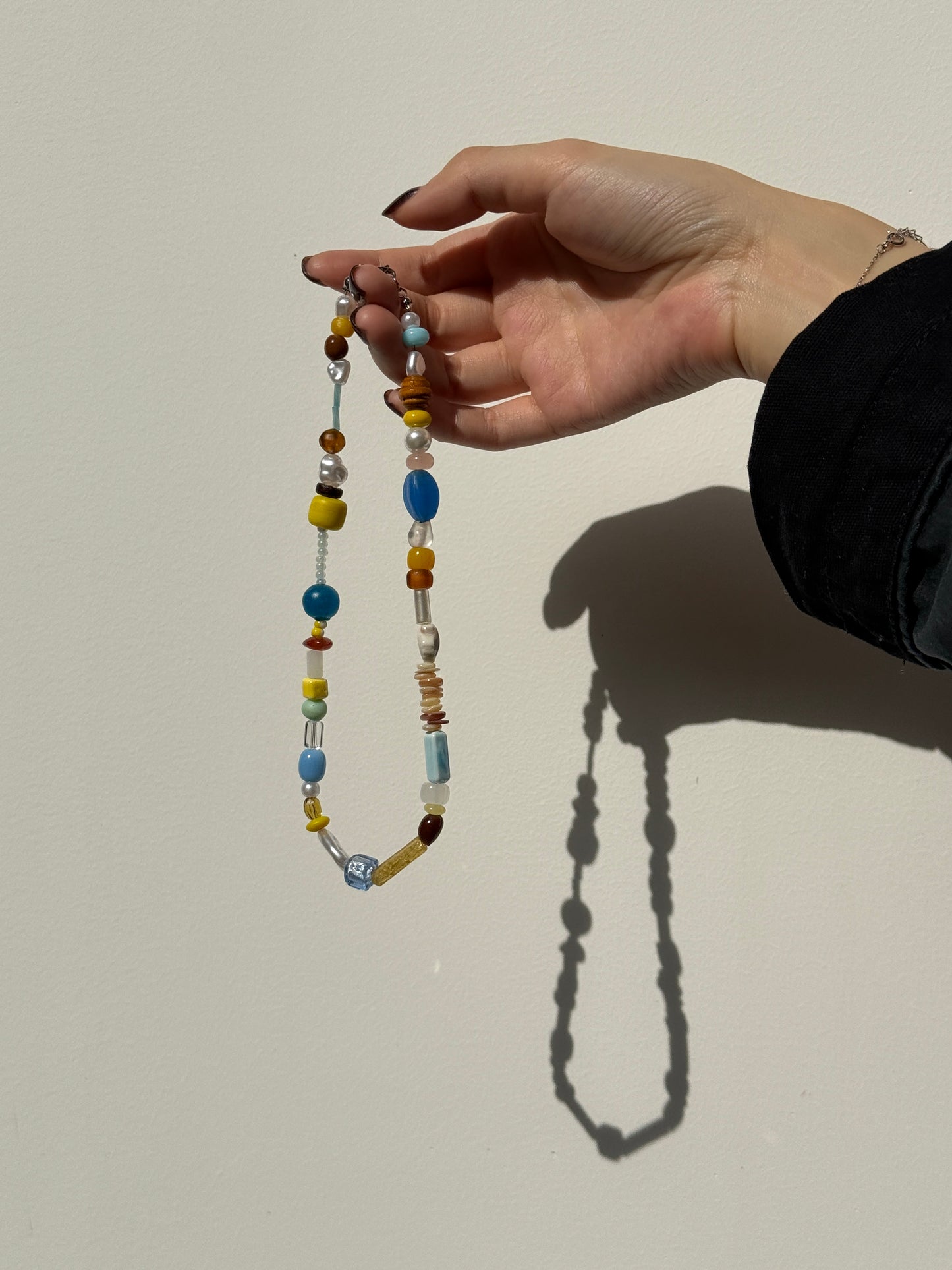 A Playground Whimsy Beaded Necklace – Handmade Colorful Retro Charm