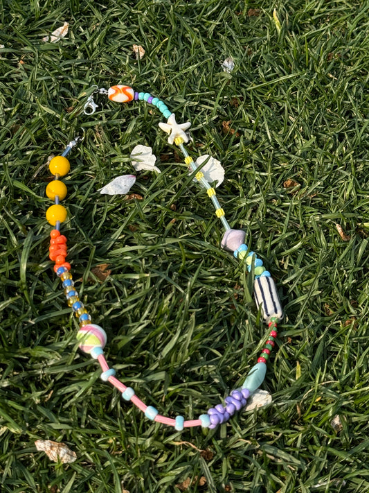 Bright Spring Beads Necklace – Colorful, Playful & Handmade
