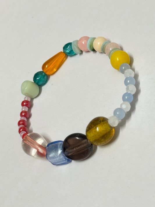 Golden Calm Beaded Bracelet – Soft Tones & Tiger Eye Energy