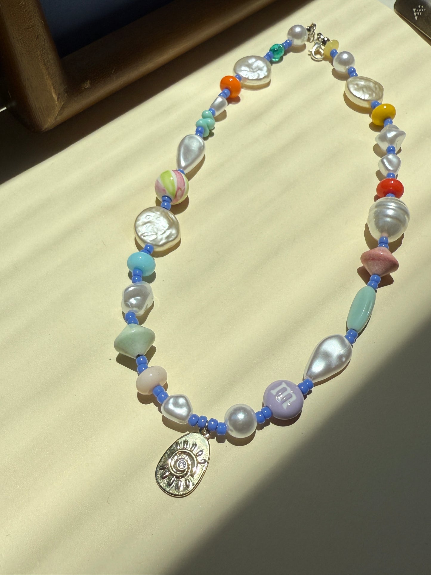 Macaron-Inspired Pastels Beaded Necklace